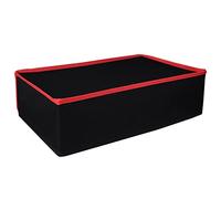 PlayVital Cover Antipolvere per ps5 Console, Copertura Nylon Orizzontale Custodia Protettiva Impermeabile per ps5 Standard Console Disc&Digital Edition(Non per Slim/Pro), Nero Rosso