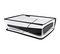 PlayVital Cover Antipolvere per ps5 Slim Disc Edition,Copertura Orizzontale Protettiva Impermeabile per ps5 Slim Digitale Console,Trasparente