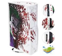 PlayVital Cover Antipolvere per ps5 Slim Disc Edition,Copertura Verticale Custodia Protettiva Nylon Impermeabile per Console Disco Edizione-HAHAHA