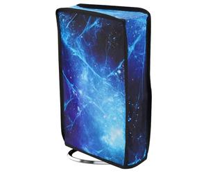 PlayVital Cover Antipolvere per ps5 Slim Disc Edition,Copertura Verticale Custodia Protettiva Nylon Impermeabile per Console Disco Edizione-Galassia