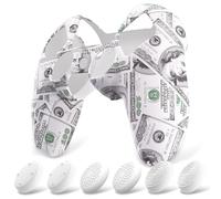 PlayVital Cover Controller per ps5,Custodia Protettiva Skin Silicone Antiscivolo per ps5 Joystick&6 Copri Levette Analogiche-Compatibile con Base di Ricarica-Soldi