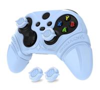 PlayVital Cover Controller per Xbox Series X/S Joystick, Custodia Skin Silicone Grip Antiscivolo & Copri Levette Analogiche & Adesivi per Xbox Core Wireless Controller, Runes, Blu