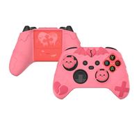 PlayVital Cover Controller per Xbox Series X/S Joystick,Custodia Skin Silicone Protettiva Antiscivolo&4 Copri Levette Analogiche-Serie Imp Gotico-Rosa