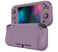 PlayVital Cover Custodia per Nintendo Switch Lite,Copertura Grip Ergonomica Rigida Pellicola Copri Analogici/Tasti Protezione per Switch Lite Console(ZealProtect)-Viola Grigiastro Scuro