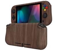 PlayVital Cover Custodia per Nintendo Switch Lite,Copertura Grip Ergonomica Rigida Pellicola Copri Analogici/Tasti Protezione per Switch Lite Console(ZealProtect)-Venatura del Legno