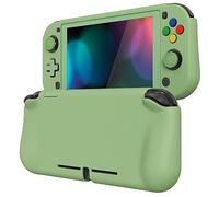 PlayVital Cover Custodia per Nintendo Switch Lite,Copertura Grip Ergonomica Rigida Pellicola Copri Analogici/Tasti Protezione per Switch Lite Console(ZealProtect)-Matcha Verde