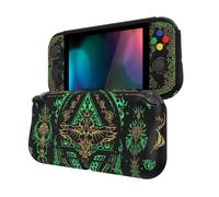 PlayVital Cover per Nintendo Switch Lite,Custodia Grip Ergonomica Copertura Protettiva Rigida Pellicola Copri Analogici per Nintendo Switch Lite Console-ZealProtect-Totem del Regno