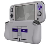 PlayVital Cover per Nintendo Switch Lite,Custodia Grip Ergonomica Copertura Protettiva Rigida Pellicola Copri Analogici per Nintendo Switch Lite Console-ZealProtect-Stile SNES Classico