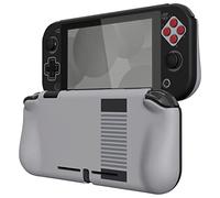 PlayVital Cover per Nintendo Switch Lite,Custodia Grip Ergonomica Copertura Protettiva Rigida Pellicola Copri Analogici per Nintendo Switch Lite Console-ZealProtect-Stile NES Classico