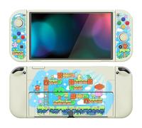 playvital Cover per Nintendo Switch OLED,Custodia Protettiva Copertura TPU Copri Analogici Accessori per Switch OLED Joycon Console-ZealProtect-Avventura di Blocca