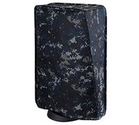 PlayVital Cover per ps5 Console, Copertura Antipolvere Impermeabile Verticale in Nylon per ps5 Standard Console Disc&Digital Edition (Non per Slim/Pro),Mimetica Digitale Urbano