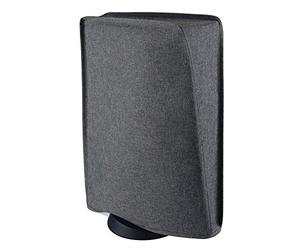PlayVital Cover per ps5 Console, Copertura Antipolvere Impermeabile Verticale in Nylon per ps5 Standard Console Disc&Digital Edition (Non per Slim/Pro),Grigio