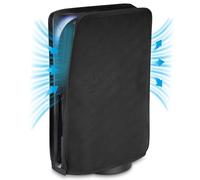 PlayVital Cover per ps5 Copertura Antipolvere Coperchio Verticale Protettivo Antigraffio per ps5 Console Disc&Digital Edition,Rete Nera