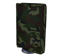 PlayVital Cover per ps5 Copertura Antipolvere Impermeabile Verticale in Nylon per ps5 Console Disc&Digital Edition,Mimetica Forestale