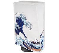 PlayVital Cover per ps5 Copertura Antipolvere Impermeabile Verticale in Nylon per ps5 Console Disc&Digital Edition,Grande Onda