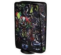 PlayVital Cover per ps5 Copertura Antipolvere Impermeabile Verticale in Nylon per ps5 Console Disc&Digital Edition,Party Pauroso