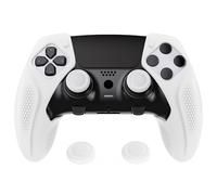 playvital Cover per ps5 Edge Controller Custodia Joystick Silicone Protettiva Skin Antiscivolo con Copri Levette Analogiche-Ninja-Bianco