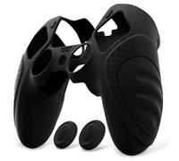 PlayVital Cover per ps5 Edge Controller Custodia Joystick Silicone Protettiva Skin Antiscivolo con Gommini Coprilevette Analogiche per ps5 Edge Wireless Controller-Guardian-Nero