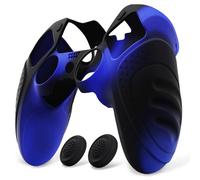 PlayVital Cover per ps5 Edge Controller Custodia Joystick Silicone Protettiva Skin Antiscivolo con Gommini Coprilevette Analogiche per ps5 Edge Wireless Controller-Guardian-Blu Nero