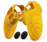 PlayVital Cover per ps5 Edge Controller Custodia Joystick Silicone Protettiva Skin Antiscivolo con Gommini Coprilevette Analogiche per ps5 Edge Wireless Controller-Guardian-Giallo