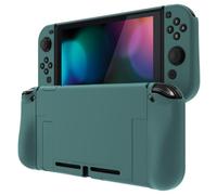 PlayVital Cover Protettiva per Nintendo Switch, Custodia Protettiva Copertura Rigida Grip Ergonomica per Joycon Controller-Verde Cacciatore