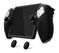 PlayVital Cover Silicone per PS Portal Remote Player, Nero | Custodia Protettiva, Grip Antiscivolo con Borchie 3D, 2 Gommini Copri Levette Analogiche, Protezione da Urti e Graffi