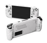 playvital Cover Skin per Steam Deck OLED/LCD, Custodia Silicone Grip Antiscivolo&Copri Levette Analogiche&Tasti Posteriori&Adesivi, Accessori per Steam Deck, Mecha-Bianco
