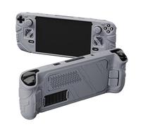 playvital Cover Skin per Steam Deck OLED/LCD, Custodia Silicone Grip Antiscivolo&Copri Levette Analogiche&Tasti Posteriori&Adesivi, Accessori per Steam Deck, Mecha-Grigio