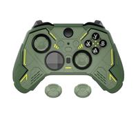 playvital Cover Skin per Xbox Elite Series 2 Core Controller,Mecha Stellare | Custodia Silicone Antiscivolo, Gommini Copri Levette Analogiche per Xbox Elite Series 2 Joystick, Verde Militare &Verde Corsa