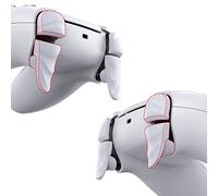 PlayVital DUNE Tasti Trigger Stop per ps5/Edge Controller Joystick,Pulsante Grilletti Bumper Estensione L1 L2 R1 R2 Lunghi per PS Portal Remote Player,2 Paia,Bianco