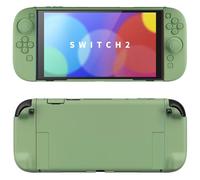 PlayVital per Switch 2 Cover Rigida Dockable, Custodia Protettiva Supporto Pieghevole Accessori per Nintendo Switch 2 Console, Copri Tasti & Gommini per Joycon 2, Matcha Verde