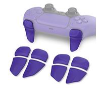 PlayVital Trigger Estensione per ps5/Edge Controller Joystick,BLADE Tasti L1 L2 R1 R2 Grilletto Lungo per PS Portal Remote Player,2 Paia,Galactic Purple