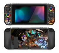 playvital ZealProtect - Custodia protettiva morbida per Nintendo Switch, cover flessibile per interruttore con protezione dello schermo in vetro temperato, tappi per pollice e tappi per pulsanti ABXY