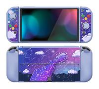 playvital ZealProtect - Custodia protettiva morbida per Nintendo Switch OLED, protezione flessibile Joycon Grip Cover per Switch OLED, con tappi per pollice e tappi per pulsanti di direzione ABXY -