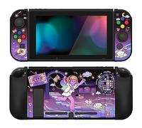 playvital ZealProtect - Custodia protettiva morbida per Nintendo Switch, protezione flessibile per interruttore, con pellicola protettiva in vetro, impugnature per pollice e tappi per pulsanti ABXY