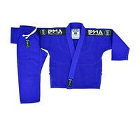 Playwell Bambini Elite BJJ Perle Weave Ju Jitsu Uniforme - Blu - Blu, M1