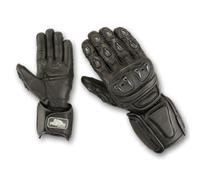 Playwell Bikers Elite Guanti Moto IN Pelle Nero Moto Estivo Race