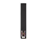 Playwell Cintura per arti marziali in cotone, in tinta unita, per karate, judo taekwondo, nero, 320 cm, Nero , 320 cm