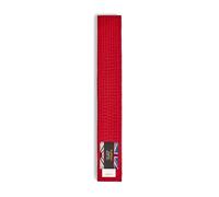 Playwell Cintura per arti marziali in cotone, tinta unita, per karate, judo taekwondo, rosso, 220 cm, Rosso