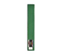 Playwell Cintura per arti marziali, in cotone, tinta unita, per karate, judo, taekwondo, Verde, 280cm