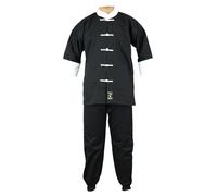 Playwell Kung Fu Uniforme Nero/Bianco Gi Bambini Abiti Tai Chi Completo