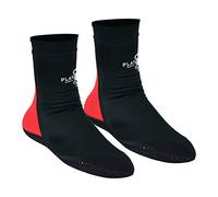 Playwell Martial Arts/MMA School Tatami Mat Grappling Foot Socks - Nero/Rosso (Small)
