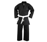 Playwell Uniforme Da Karate Nera Per Studenti In Policotone Per Bambini