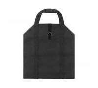 PLbSe Borsa per legna da ardere, in tela, resistente, impermeabile, per stufe interne, legna da ardere, con manici, per campeggio, viaggi all'aperto (nero)