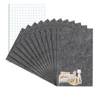 PLCatis Feltrini Autoadesivi 12 Pezzi, 20x15x0,4 cm, Feltrini per Mobili Adesivi per Sedie, Feltrini Adesivi per Sedie Quadrati Cuscini per Sedie Rotondi