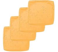 PLCIVSA 1/2/4-Pack Fodera Impermeabile per Divano con Cerniera,50x50 60x60 Copriseduta Divano da Giardino Esterno Rimovibili Coprisedile per Patio Giardino Sedili e Mobili(Giallo,55x45x10cm(4pcs))