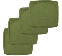 PLCIVSA 1/2/4-Pack Fodera Impermeabile per Divano con Cerniera,50x50 60x60 Copriseduta Divano da Giardino Esterno Rimovibili Coprisedile per Patio Giardino Sedili e Mobili(Verde,60x55x10cm(4pcs))