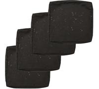 PLCIVSA 1/2/4-Pack Fodera Impermeabile per Divano con Cerniera,50x50 60x60 Copriseduta Divano da Giardino Esterno Rimovibili Coprisedile per Patio Giardino Sedili e Mobili(Nero,50x55x10cm(4pcs))