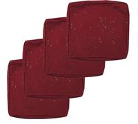 PLCIVSA 1/2/4-Pack Fodera Impermeabile per Divano con Cerniera,50x50 60x60 Copriseduta Divano da Giardino Esterno Rimovibili Coprisedile per Patio Giardino Sedili e Mobili(Rosso,63x68x12cm(4pcs))