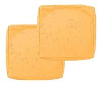 PLCIVSA 1/2/4-Pack Fodera Impermeabile per Divano con Cerniera,50x50 60x60 Copriseduta Divano da Giardino Esterno Rimovibili Coprisedile per Patio Giardino Sedili e Mobili(Giallo,55x45x10cm(2pcs))